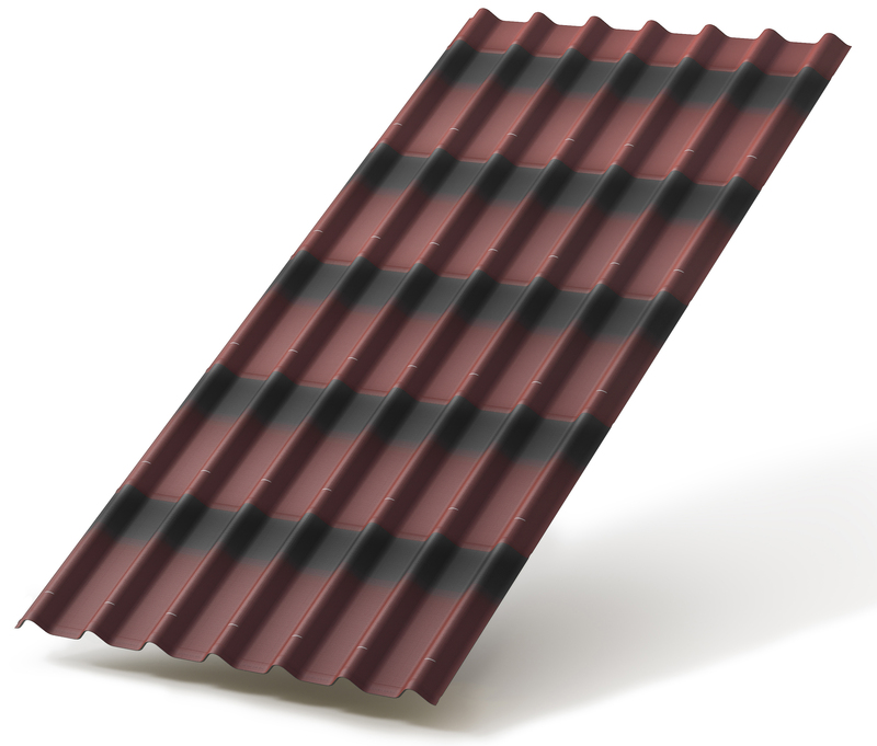 ONDULINE TILE_красный_лист_рендер_2700х2300